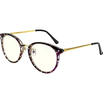 Počítačové brýle GLASSA Blue Light Blocking Glasses PCG 010, dioptrie +1,00 vínovo zlatá