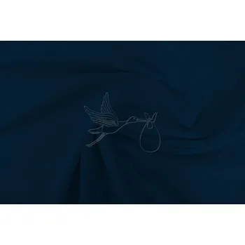 Viskózový úplet 180cm - Tmavě modrá (navy)