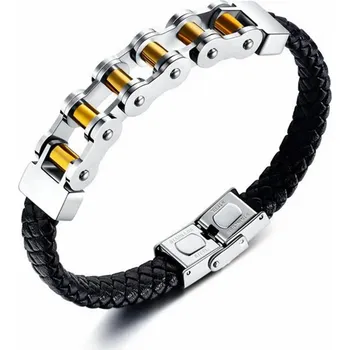 Náramek Amparo Miranda® Náramek Moto H295 Silver-Gold, Barva hnědý