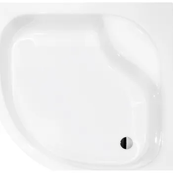 Sprchová vanička Hopa Diper I Čtvrtkruhová sprchová vanička 90x90x24 cm, R550, včetně nožiček, bílá, VANKDIPERI90