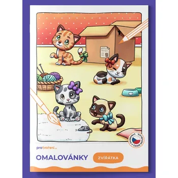 omalovánky Pro tvoření Omalovánky A5 Zvířátka