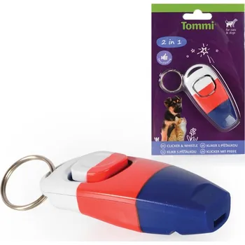 Hračka pro psa Klikr TRIKOLORA s píšťalkou