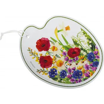 Kuchyňské prkénko Podložka pod hrnec 25cm Fiori BRANDANI (barva - bílé se vzory)
