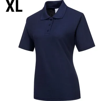 G.Gastro Ladies' Uniform Polo Shirt – Navy - Size XL - Short Sleeve - 65/35 Polycotton