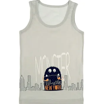 Nátělník EVONA a.s. Chlapecký nátělník se širokými ramínky G sv.šedá - TILKO CHL G SV.ŠEDÁ 134