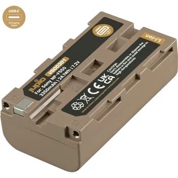 Baterie Jupio NP-F550 *ULTRA C* 3350mAh s USB-C vstupem pro nabíjení VSO0301