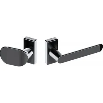 Příslušenství k oknu H3-G3 Klika-knoflík, na zkrácené hranaté rozetě, RAL7016 antracit