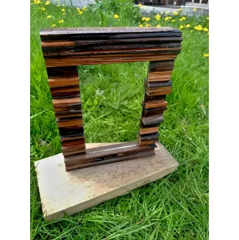 Zrcadlo ShipWood KALIMANTAN B - Zrcadlo obložené dřevem, 290 x 210 mm