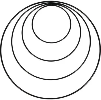 Lapač snů Černý kruh pr.30 cm pro macramé lapače snů