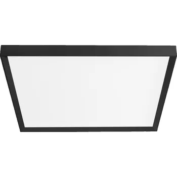 Linea Light Tara mega, černé stropní svítidlo, 76W LED 2700K stmívatelné phase-cut, 89x89cm