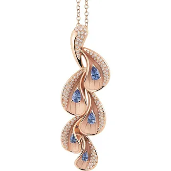 Náhrdelník Zlatý náhrdelník Moon Drops GPE3488PT41