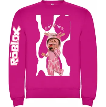 Dívčí mikina Dámská světle růžová mikina Roblox Barva: RŮŽOVÁ/RŮŽR, Velikost: 3XL