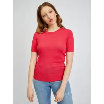 Dámské tričko Tmavě růžové dámské svetrové tričko