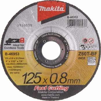 Řezný kotouč MAKITA B-46953 řezný kotouč 125*0,8mm kov