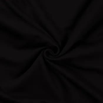 L629 Jednobarevná teplákovina 235g - Černá