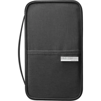 Horské kolo Menší voděodolné pouzdro na cestovní doklady a karty - Černé