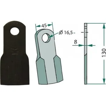 Převodovka Kladívkový nůž Kladívko rovný 18063-Zzz-08 MZR 30077