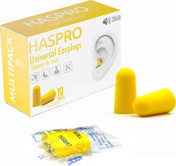 Špunt do uší Haspro Multi10 žluté 10 párů