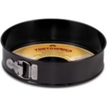 Nádoba na pečení Forma dortová kulatá o 24cm otevírací vaflové dno, nepřilnavý povrch, černá KLC