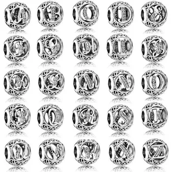 Přívěsek Šperky4U Stříbrný korálek přívěsek písmeno iniciála "C"