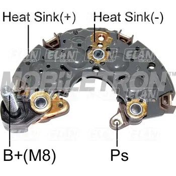 Alternátor Diodový blok alternátoru Denso 37300-3C170 / 02131-9330