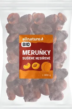Sušené ovoce Allnature Meruňky sušené nesířené BIO 1 kg