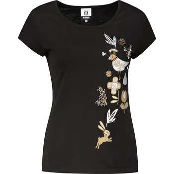 Dámské triko ALTISPORT ALW175122 ČERNOZLATÁ XS