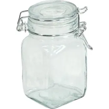 Zavařovací sklenice sklen.patent. 275ml- 1ks, 6x6x11,7cm, čtverc., zavař.