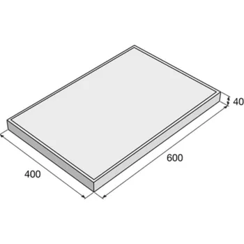 Dlažba Dlažba Presbeton HLADKÁ 600x400x40 mm červená