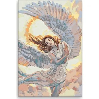 Dětské zboží Malování podle čísel - Andělská vášeň - 40x60 cm, bez dřevěného rámu - CZ výroba