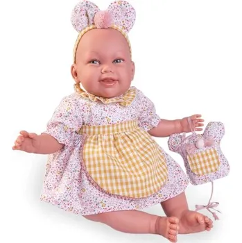 Panenka Miminko - Můj první reborn Martina ve žluté zástěře s váčkem na zuby pro Zoubkovou vílu od firmy Antonio Juan ze Španělska (Mi Primer Reborn Martina ratoncita con guardadientes)