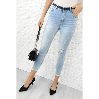 Dámské džíny M.SARA Dámské trhané džíny S6674-5 Velikost: M