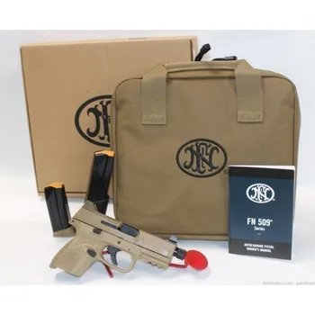 Airsoftová zbraň FN America Pistole sam. FN America, Mod: 509C, Ráže: 9mm Luger, hl.: 4,25", Flat Dark Earth