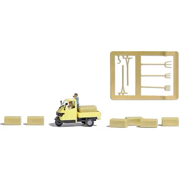 Modelová železnice Busch 7934 H0 model zemědělského stroje Piaggio Přeprava z Hauna