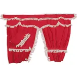 Sada záclon UNI - šedá, bílé třásně