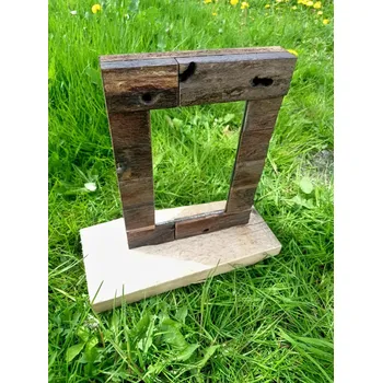 Zrcadlo ShipWood JÁVA B - Zrcadlo obložené dřevem, 290 x 210 mm