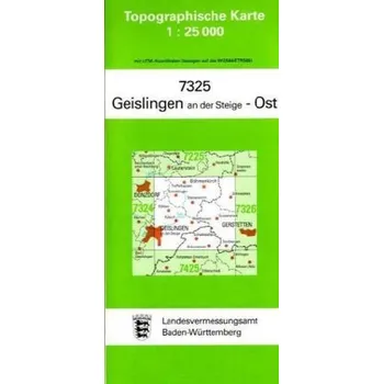 Topographische Karte Baden-Württemberg Geislingen an der Steige, Ost