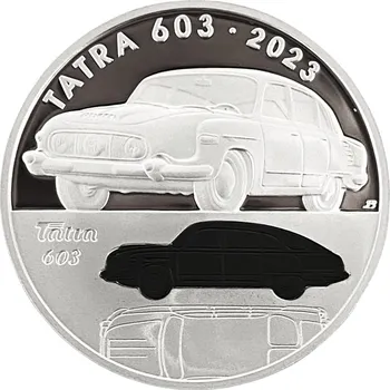 Česká mincovna Osobní automobil Tatra 603 2023 stříbrná mince Standard 26,1 g