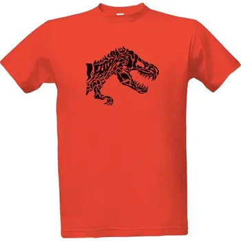 Tričko s potiskem tyranosaurus tribal pánské