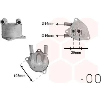 Chladič oleje, automatická převodovka VAN WEZEL 59013713