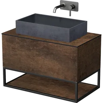 Koupelnový nábytek Koupelnová skříňka pod umyvadlo Naturel Oxo 90x58x50 cm měď mat OXO901ZKDM