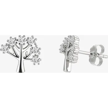 Náušnice Stříbrné náušnice Sevilla, strom života s kubickou zirkonií Preciosa