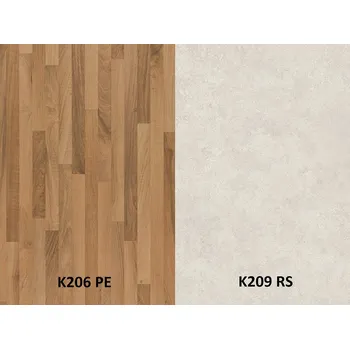 Kuchyňská pracovní deska Zástěna K206 PE/K209 RS 4100/640/10 (Zástěna K206 PE/K209 RS 4100/640/10)