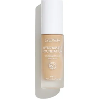 Přípravek na tvář GOSH COPENHAGEN Hydramatt Foundation make-up pro smíšenou pleť - 006R Medium Light 30 ml