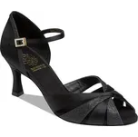 Taneční boty Supadance 1535 satén černá podpatek 6,5 cm Velikost: 4,5