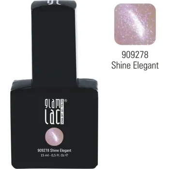 Lak na nehty GlamLac Gel lak růžový 909278 Shine Elegant 15ml