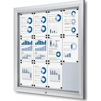 Venkovní vitrína typu T, Formát: 12 x A4 SCT12xA4PH