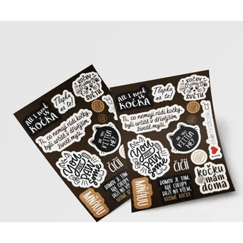 samolepka Samolepky (tmavé) A5