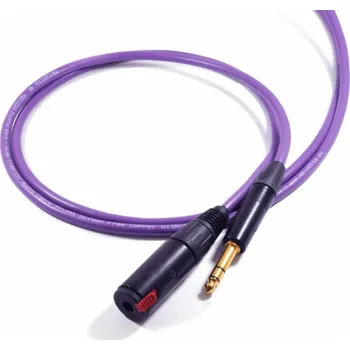 Příslušenství ke zvukové technice Melodika Jack 6,3mm - Jack 6,3mm kabel 1m fialový