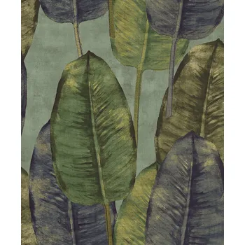 Tapeta Decoprint Strukturovaná vliesová tapeta, barevné listy TA25083 Tahiti, Decoprint, velikost 0,53 x 10,05 m